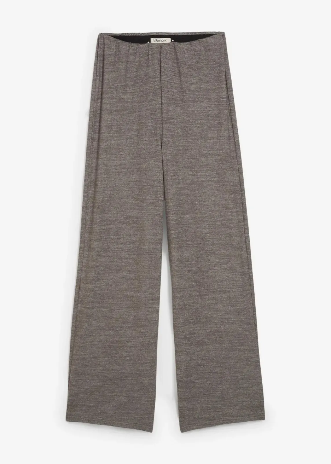 bonprix Hosen|Zweiteiler & Sets^Palazzo-Hose in Strickoptik anthrazit meliert