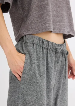 bonprix Bekleidung·Kleider|Hosen^Palazzo-Hose in Wolloptik anthrazit meliert meliert