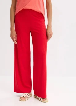 bonprix Hosen|Bekleidung·Kleider^Palazzo-Hose mit Bequembund tiefrot