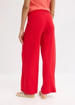 bonprix Hosen|Bekleidung·Kleider^Palazzo-Hose mit Bequembund tiefrot