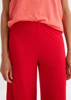 bonprix Hosen|Bekleidung·Kleider^Palazzo-Hose mit Bequembund tiefrot