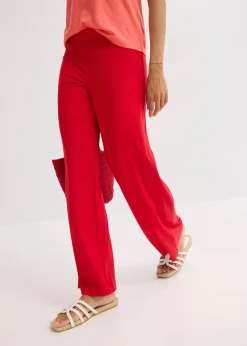 bonprix Hosen|Bekleidung·Kleider^Palazzo-Hose mit Bequembund tiefrot