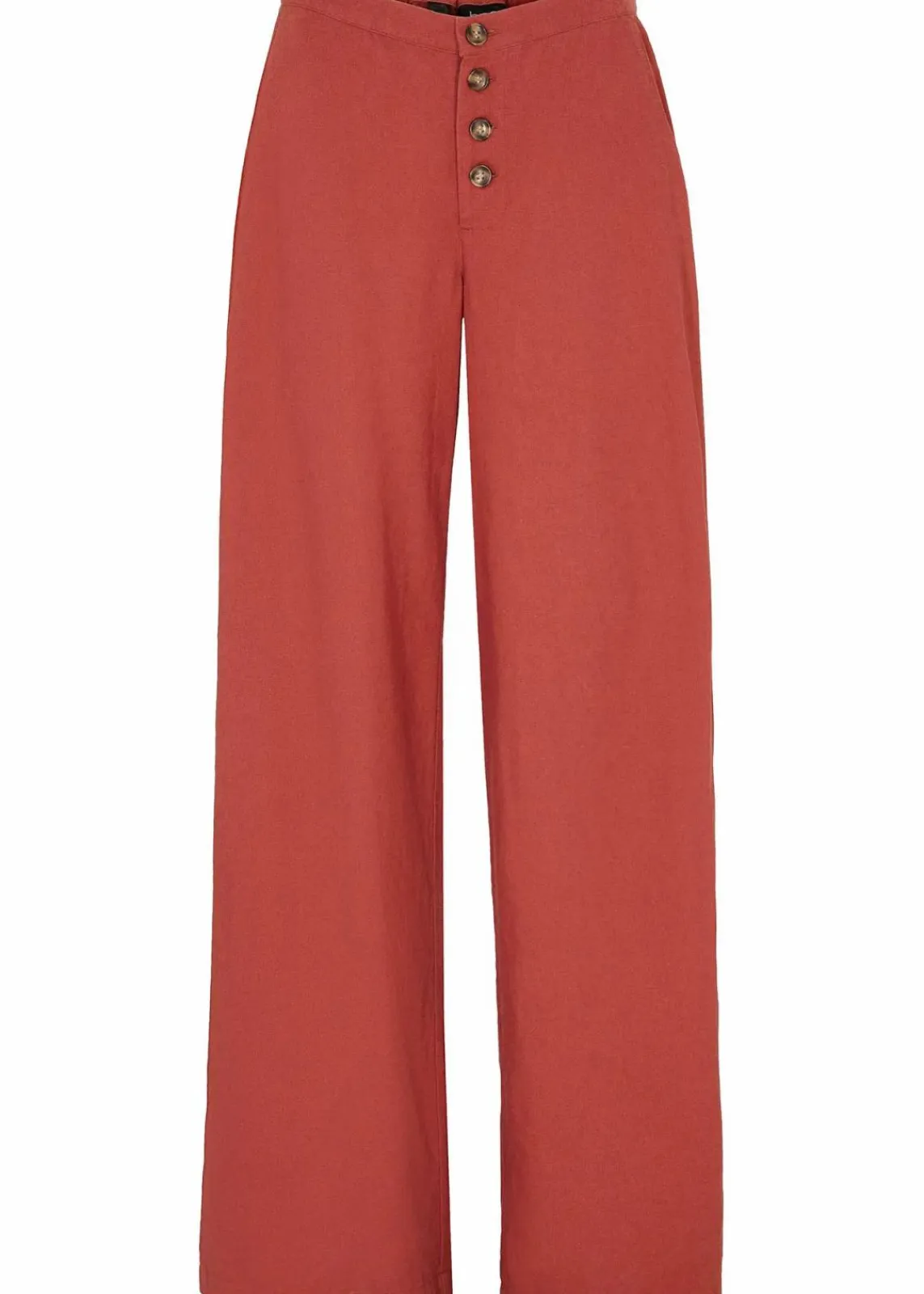 bonprix Hosen|Bekleidung·Kleider^Palazzo-Hose mit Leinen marsalabraun