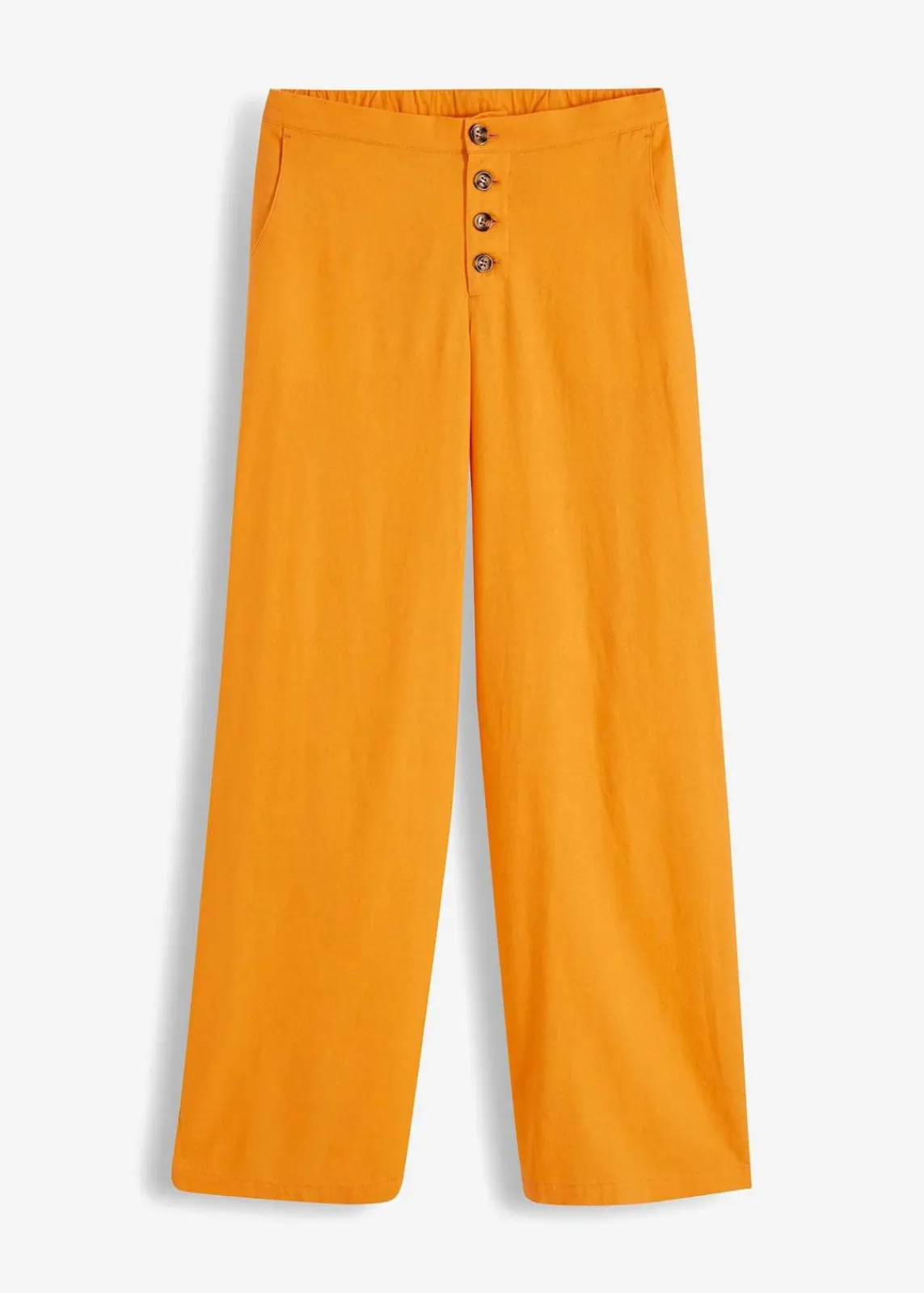 bonprix Hosen|Bekleidung·Kleider^Palazzo-Hose mit Leinen hellorange