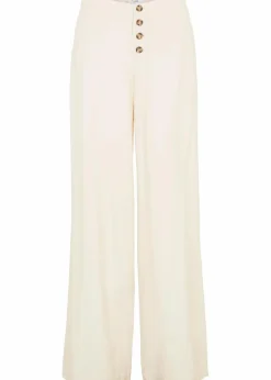 bonprix Bekleidung·Kleider|Hosen^Palazzo-Hose mit Leinen sandbeige