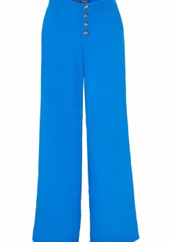 bonprix Hosen|Bekleidung·Kleider^Palazzo-Hose mit Leinen azurblau