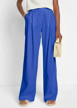 bonprix Hosen|Bekleidung·Kleider^Palazzo-Hose mit Leinen, sehr weit geschnitten royal