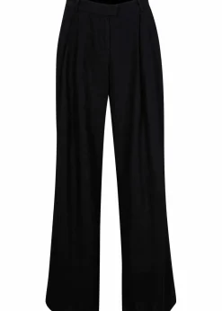 bonprix Bekleidung·Kleider|Hosen^Palazzo-Hose mit Leinen, sehr weit geschnitten schwarz