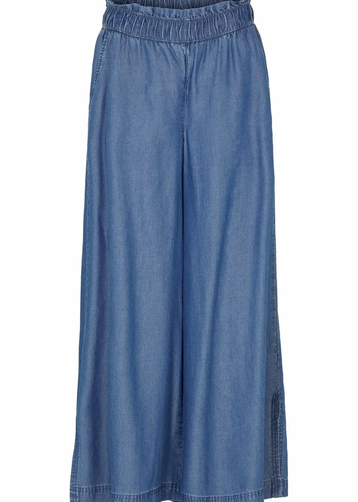 bonprix Bekleidung·Kleider|Hosen^Palazzo-Hose mit Seitenschlitz, 7/8 Länge blau denim