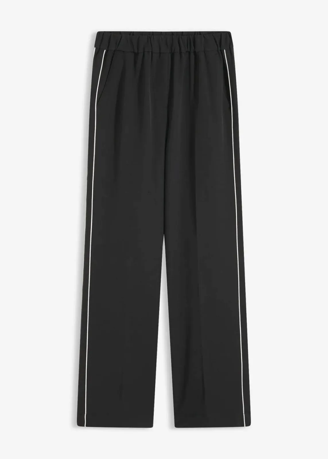 bonprix Bekleidung·Kleider|Hosen^Palazzo-Hose mit Zierstreifen schwarz