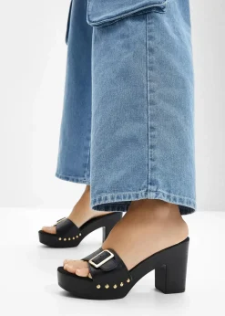 bonprix Sommerschuhe^Pantoletten schwarz
