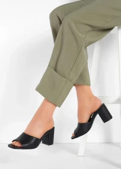 bonprix Sommerschuhe^Pantoletten schwarz
