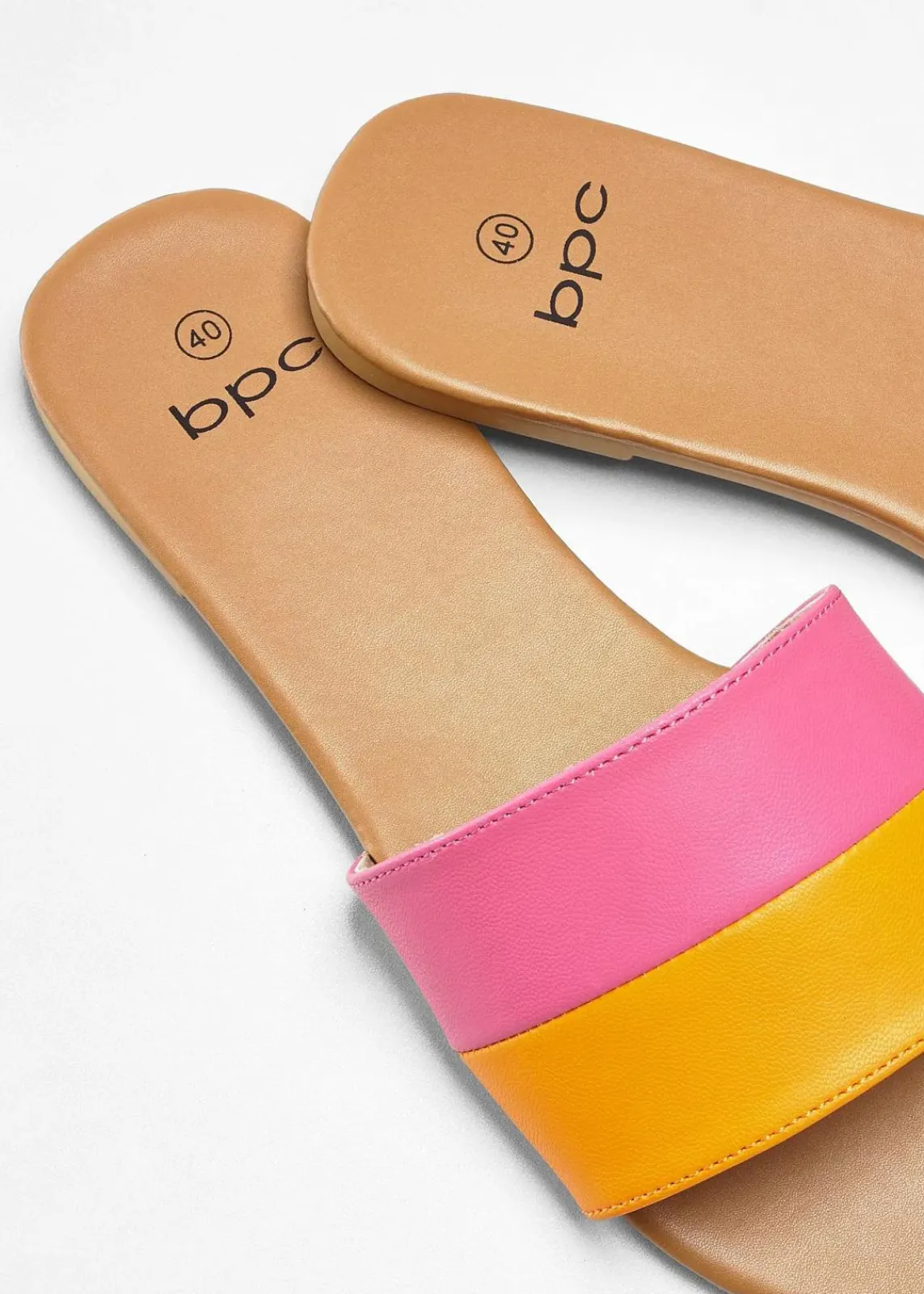 bonprix Sommerschuhe^Pantoletten orange/pink