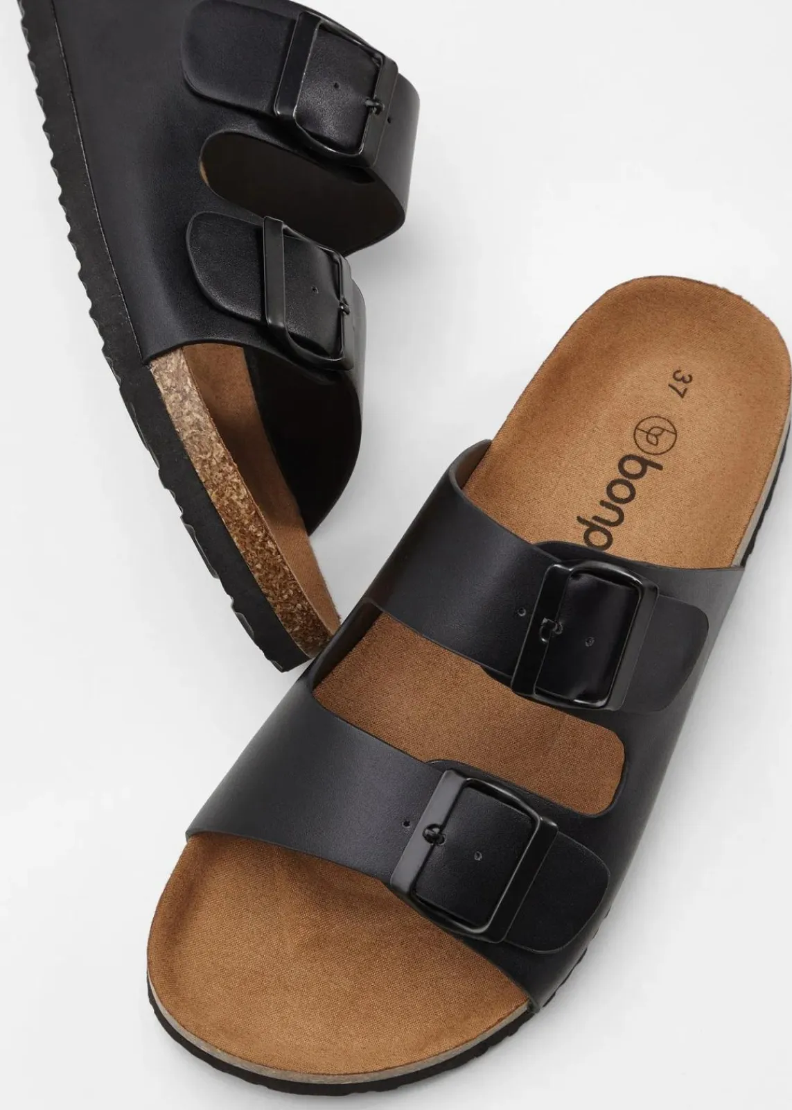 bonprix Sommerschuhe^Pantoletten schwarz
