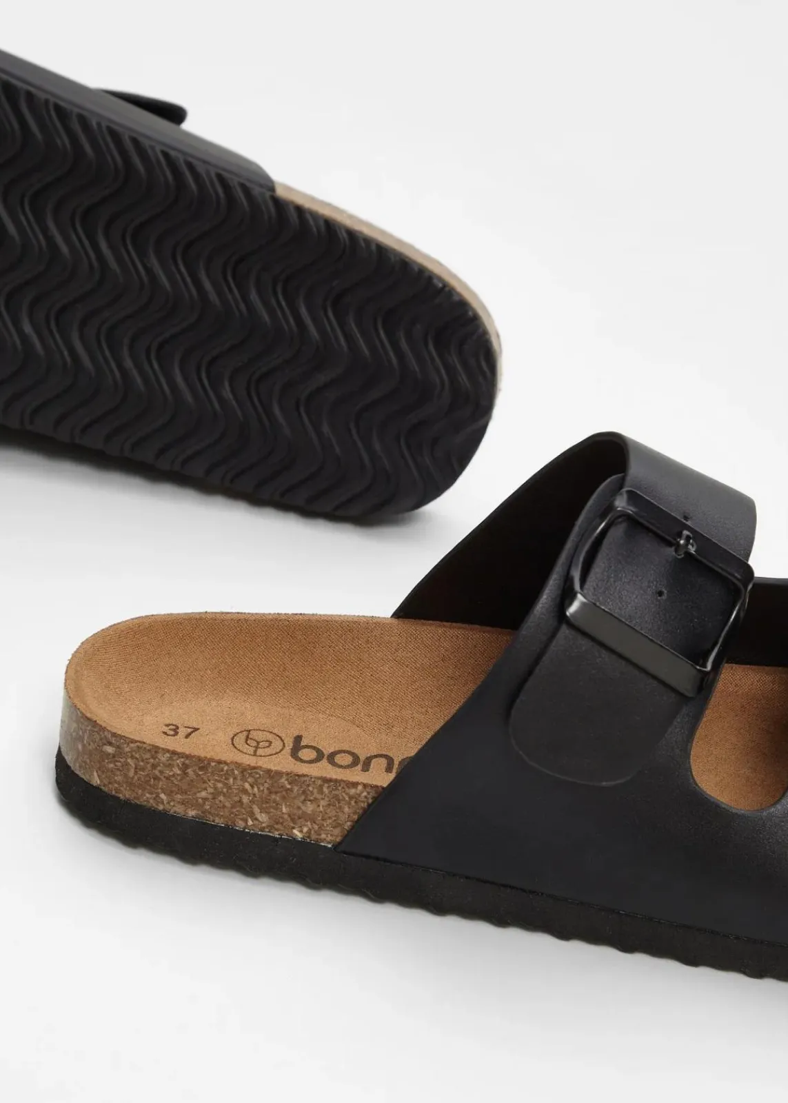 bonprix Sommerschuhe^Pantoletten schwarz