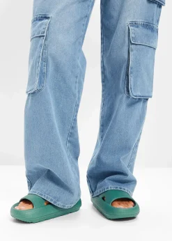 bonprix Sommerschuhe^Pantoletten dunkelgrün