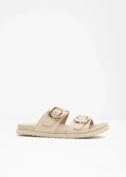 bonprix Sommerschuhe^Pantoletten beige