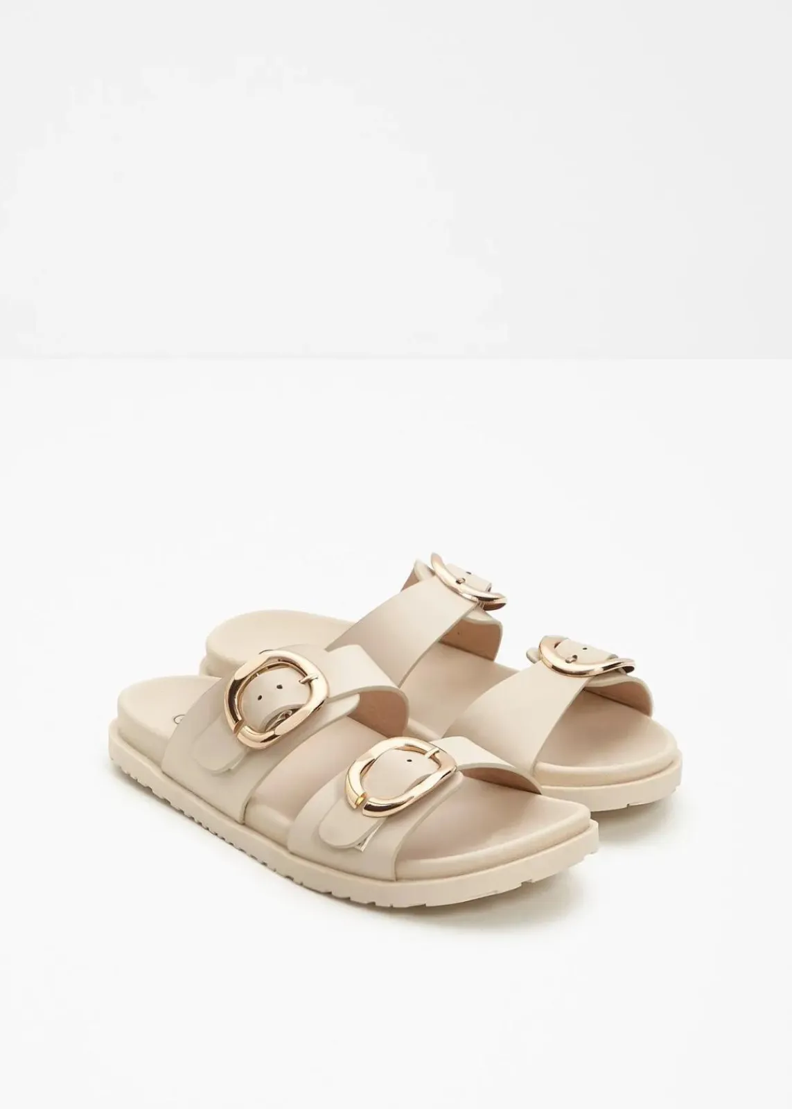 bonprix Sommerschuhe^Pantoletten beige