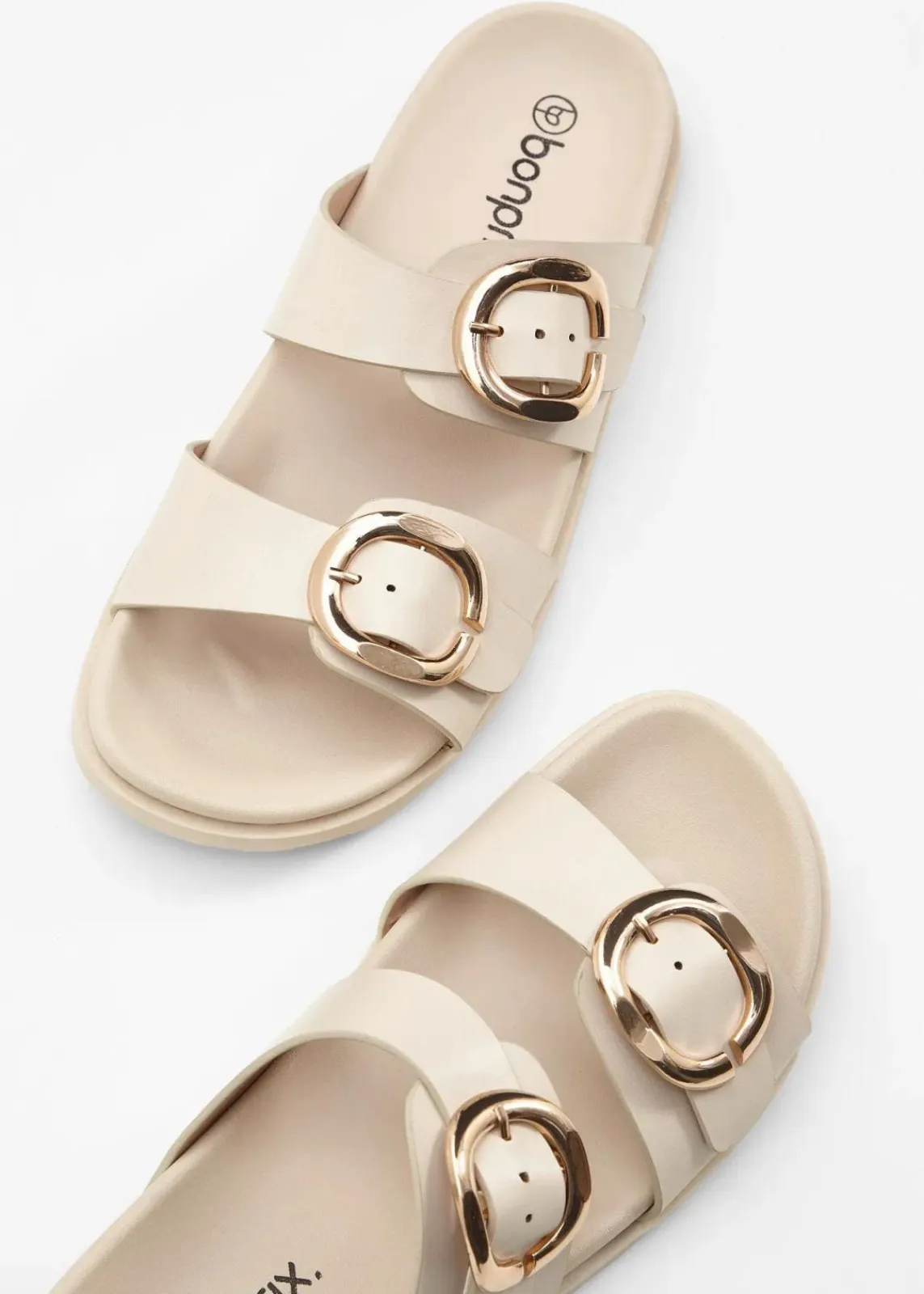 bonprix Sommerschuhe^Pantoletten beige