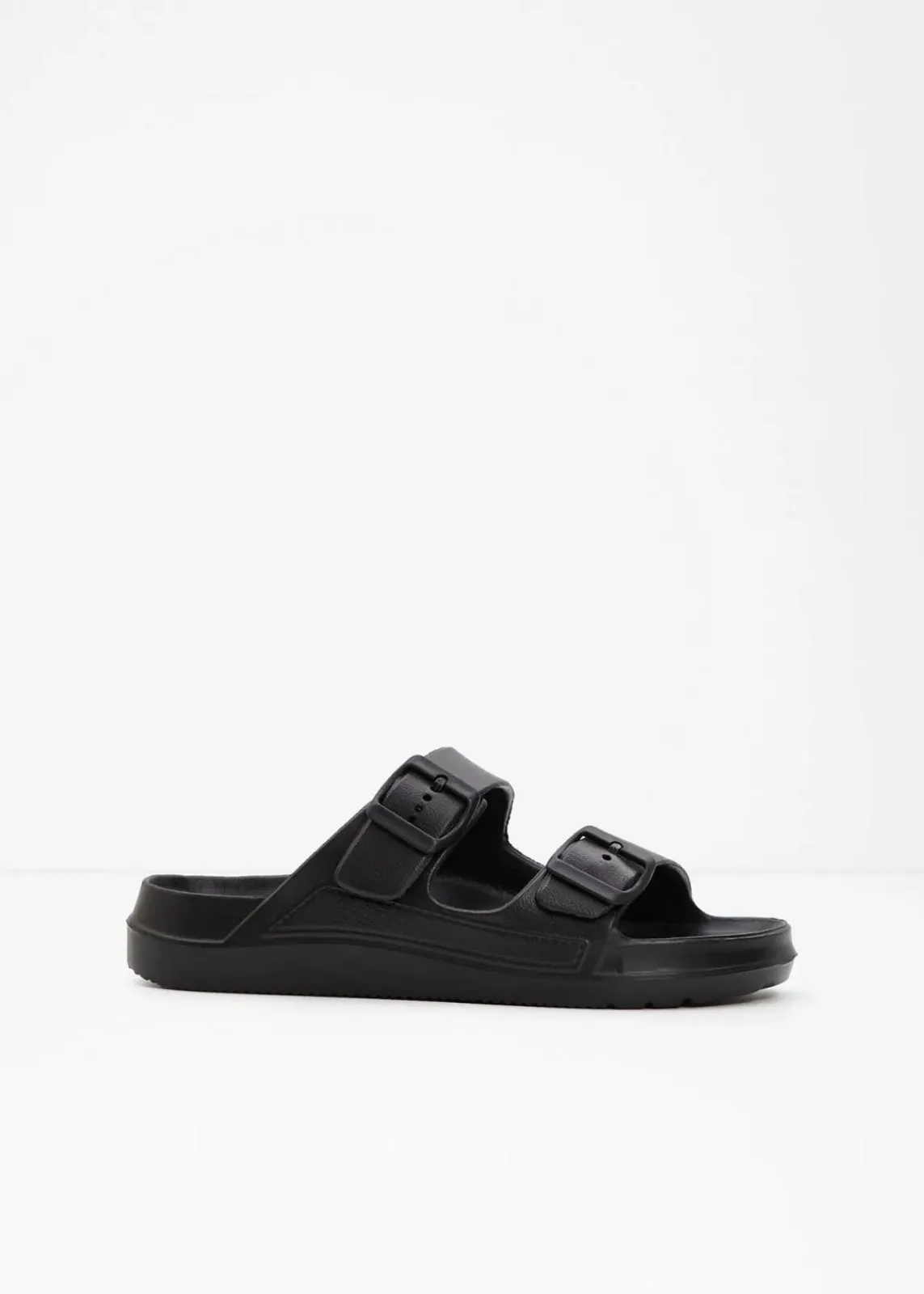 bonprix Sommerschuhe|Strandmode^Pantoletten aus wasserabweisendem Material schwarz
