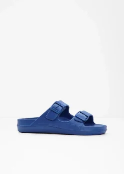 bonprix Strandmode|Sommerschuhe^Pantoletten aus wasserabweisendem Material gletscherblau