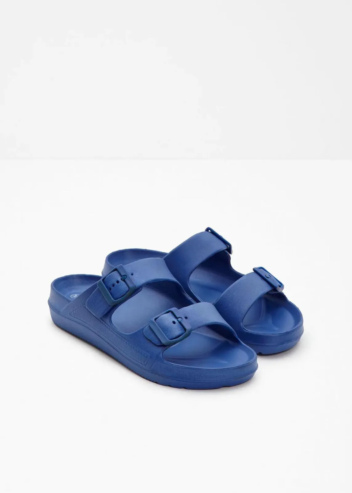 bonprix Strandmode|Sommerschuhe^Pantoletten aus wasserabweisendem Material gletscherblau