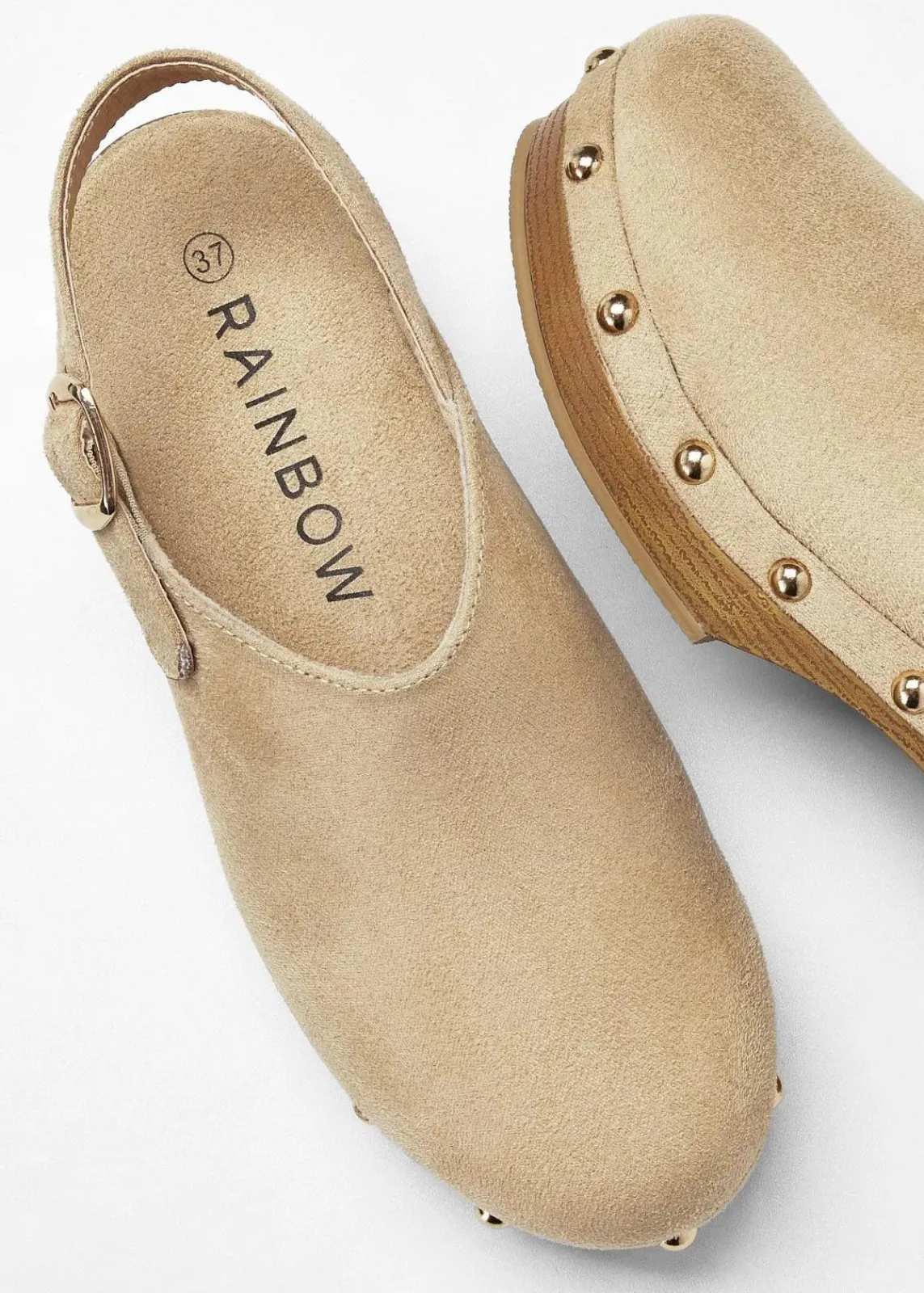 bonprix Sommerschuhe^Pantoletten mit Riemchen hellsand