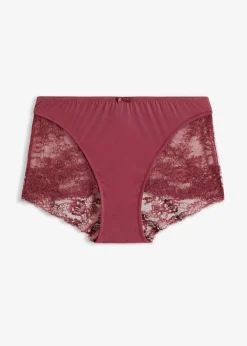 bonprix Wäsche·Dessous|Wäsche·Höschen^Panty aus zarter Spitze ahornrot