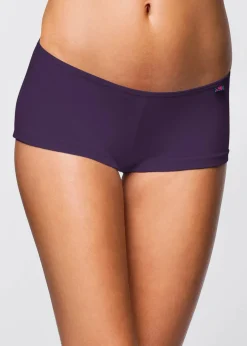 bonprix Höschen|Baumwollunterwäsche^Panty (5er Pack) dunkellila + lila + flieder