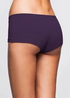 bonprix Höschen|Baumwollunterwäsche^Panty (5er Pack) dunkellila + lila + flieder