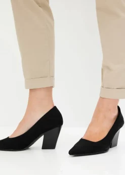 bonprix Bekleidung·Kleider|Hosen^Paperbag Twillhose aus Baumwolle sand