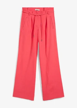 bonprix Hosen|Bekleidung·Kleider^Paperbag-Hose aus luftigem Leinen-Mix paradiespink