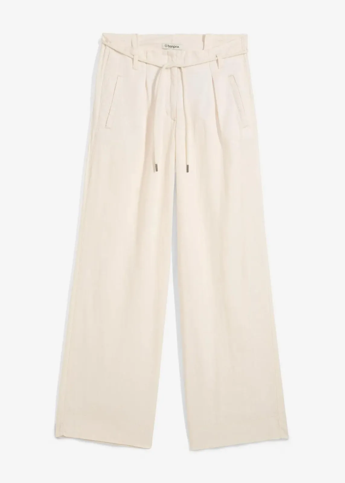 bonprix Bekleidung·Kleider|Hosen^Paperbag-Hose aus luftigem Leinen-Mix naturbeige