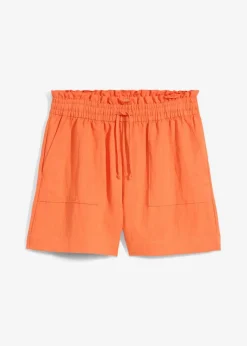 bonprix Bekleidung·Outdoorbekleidung|Bekleidung·Kleider^Paperbag-Shorts aus fließendem Lyocell-Mix mango