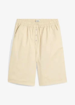 bonprix Bekleidung·Outdoorbekleidung|Bekleidung·Kleider^Papertouch-Bermuda aus Baumwoll-Mix hellsand
