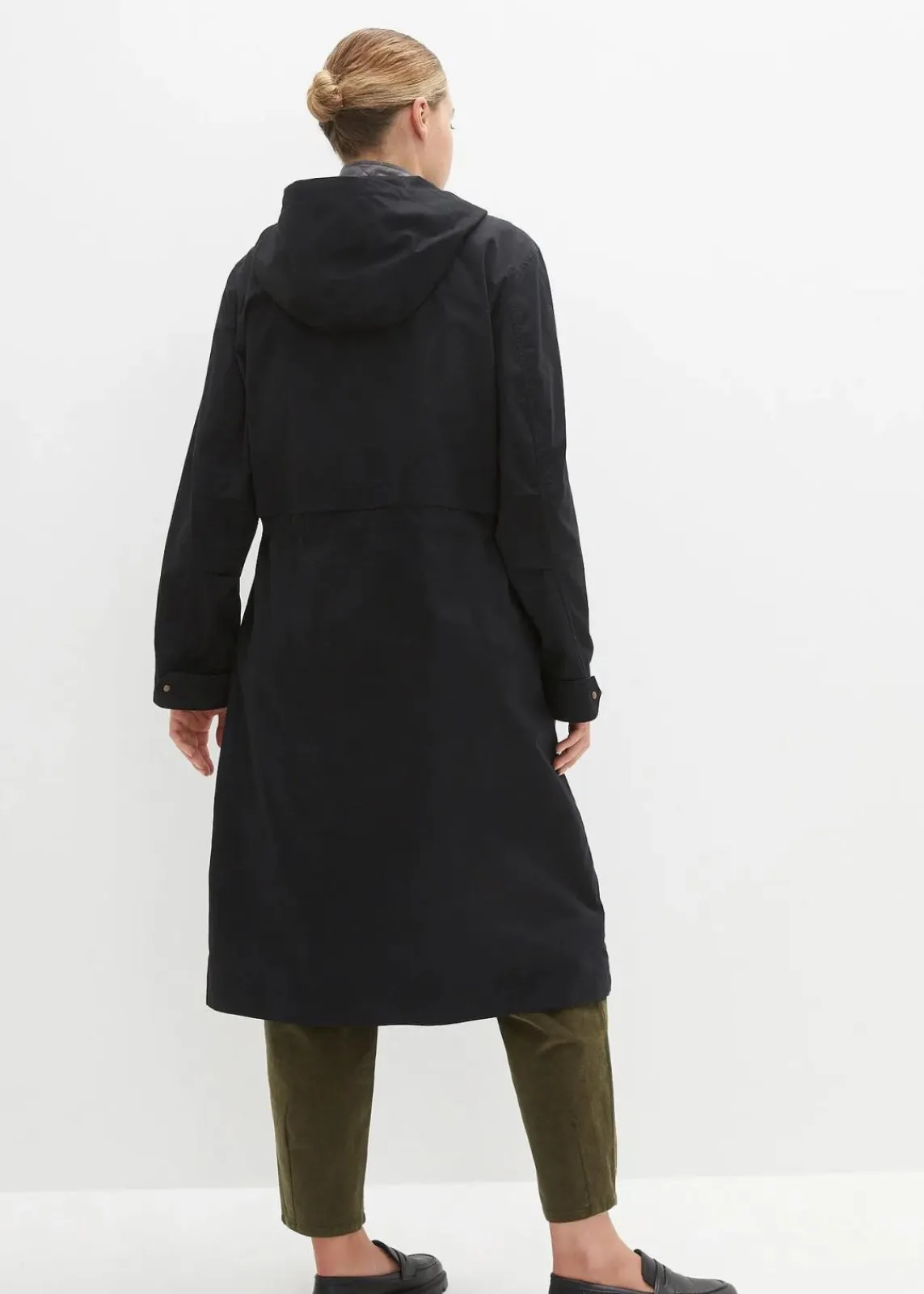 bonprix Bekleidung·Hosen|Jacken & Mäntel^Parka schwarz/schiefergrau