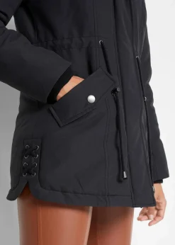 bonprix Kurzgrößen|Bekleidung·Hosen^Parka schwarz