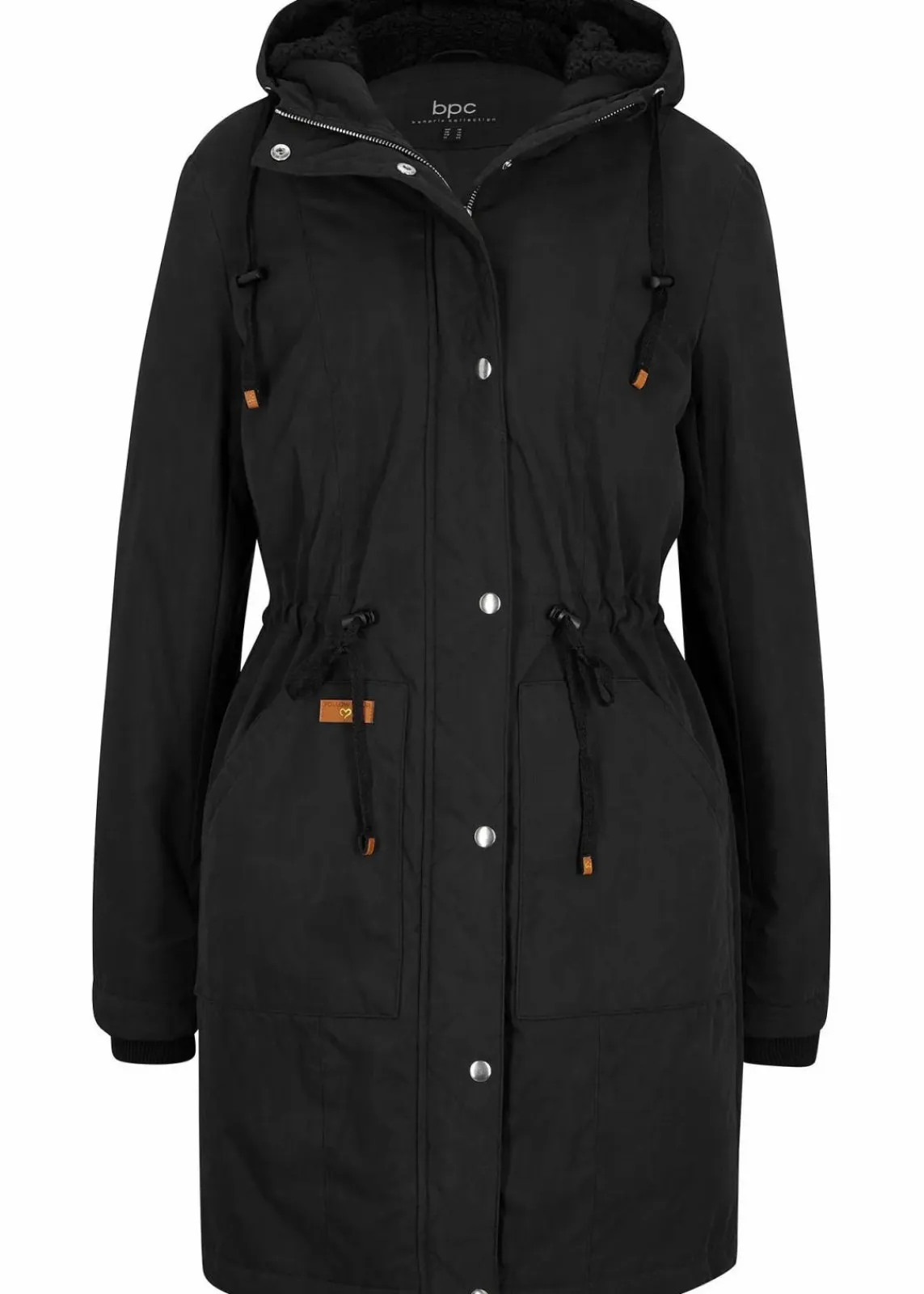 bonprix Bekleidung·Hosen|Jacken & Mäntel^Parka, gefüttert schwarz