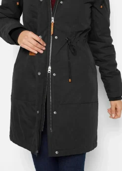 bonprix Bekleidung·Hosen|Jacken & Mäntel^Parka, gefüttert schwarz