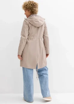 bonprix Jacken & Mäntel^Parka mit Kapuze taupe