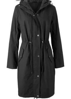 bonprix Jacken & Mäntel^Parka mit Kapuze schwarz