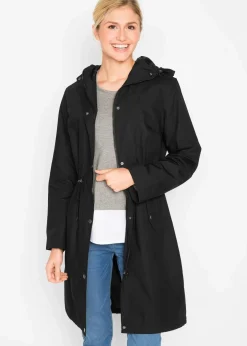 bonprix Jacken & Mäntel^Parka mit Kapuze schwarz