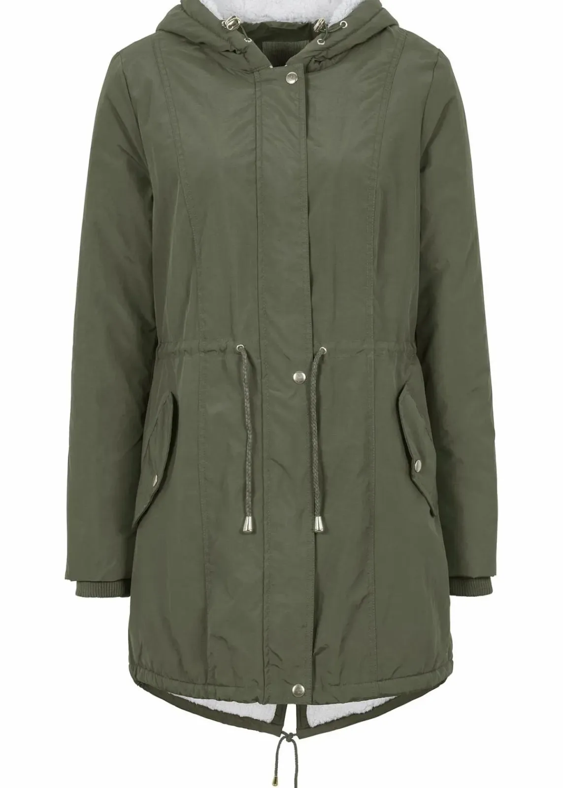 bonprix Bekleidung·Hosen|Jacken & Mäntel^Parka mit Teddy-Futter oliv
