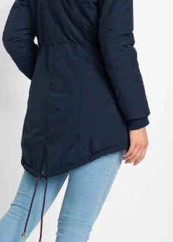 bonprix Jacken & Mäntel|Bekleidung·Hosen^Parka mit Teddy-Futter dunkelblau
