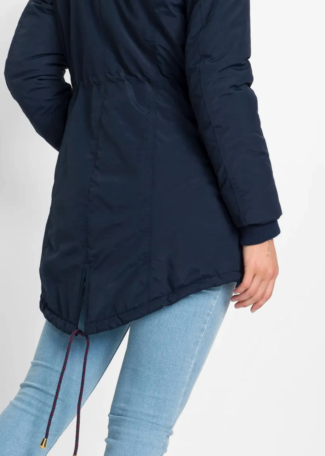 bonprix Jacken & Mäntel|Bekleidung·Hosen^Parka mit Teddy-Futter dunkelblau