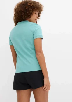bonprix Bekleidung·Röcke|Basics^Piqué-Poloshirt aus reiner Bio-Baumwolle helltürkis