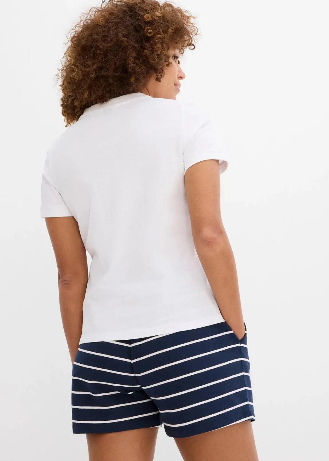bonprix Nachhaltigere Materialien|Shirts & Tops^Piqué-Poloshirt aus reiner Bio-Baumwolle weiß