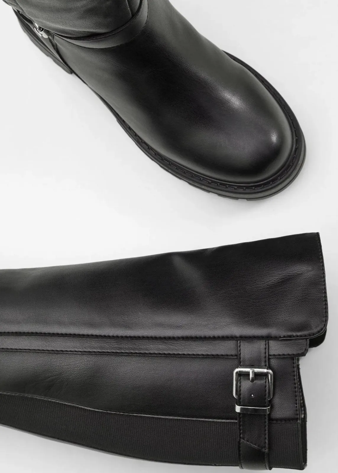 bonprix Gefütterte Winterschuhe|Stiefel^Plateau-Stiefel schwarz