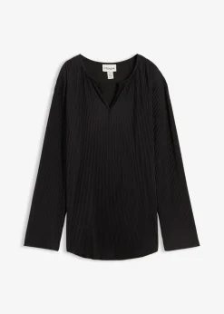 bonprix Shirts & Tops^Plissiertes Shirt schwarz