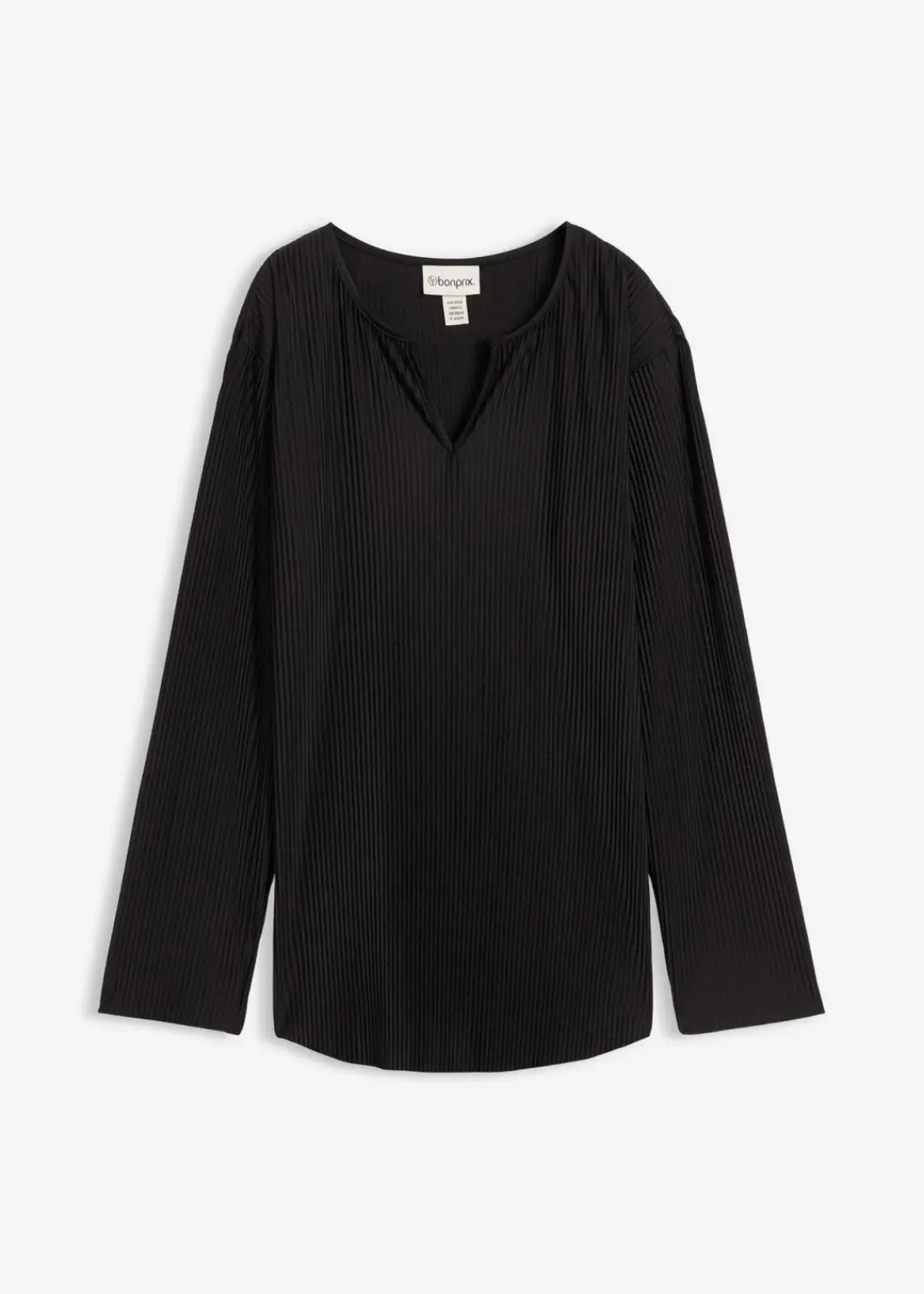 bonprix Shirts & Tops^Plissiertes Shirt schwarz